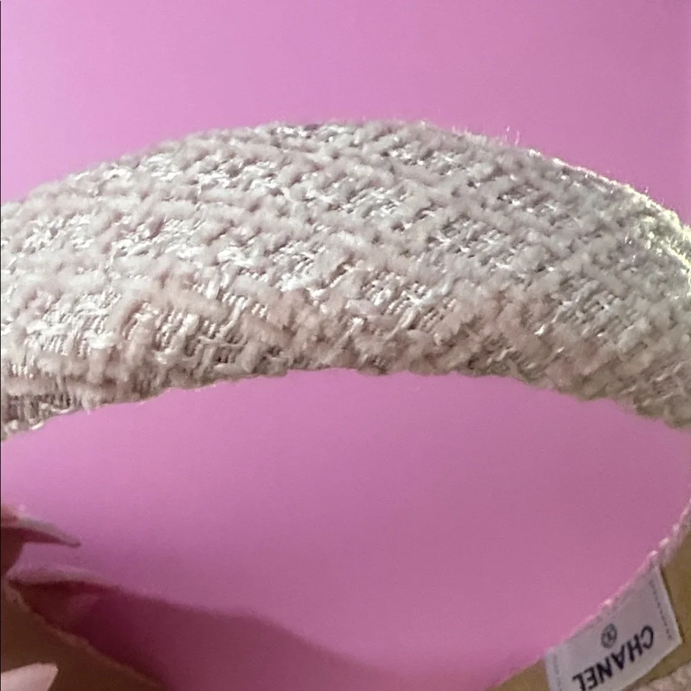 Pink Tweed Hairband